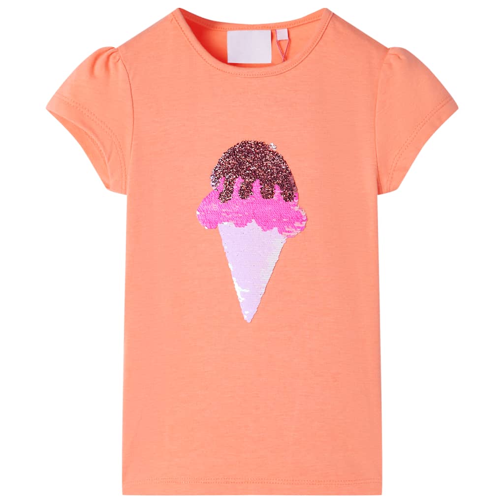 Kinder-T-Shirt Neongelb 92