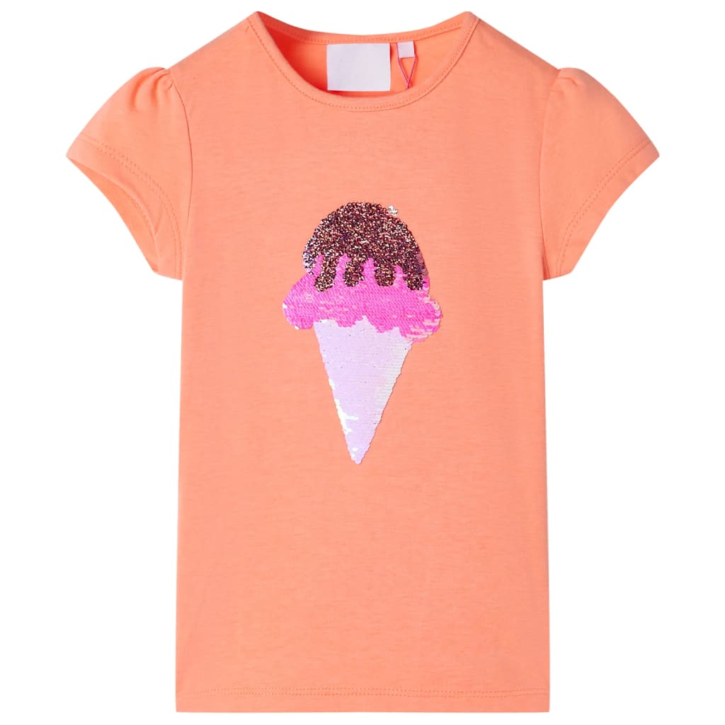 Kinder-T-Shirt Neongelb 92