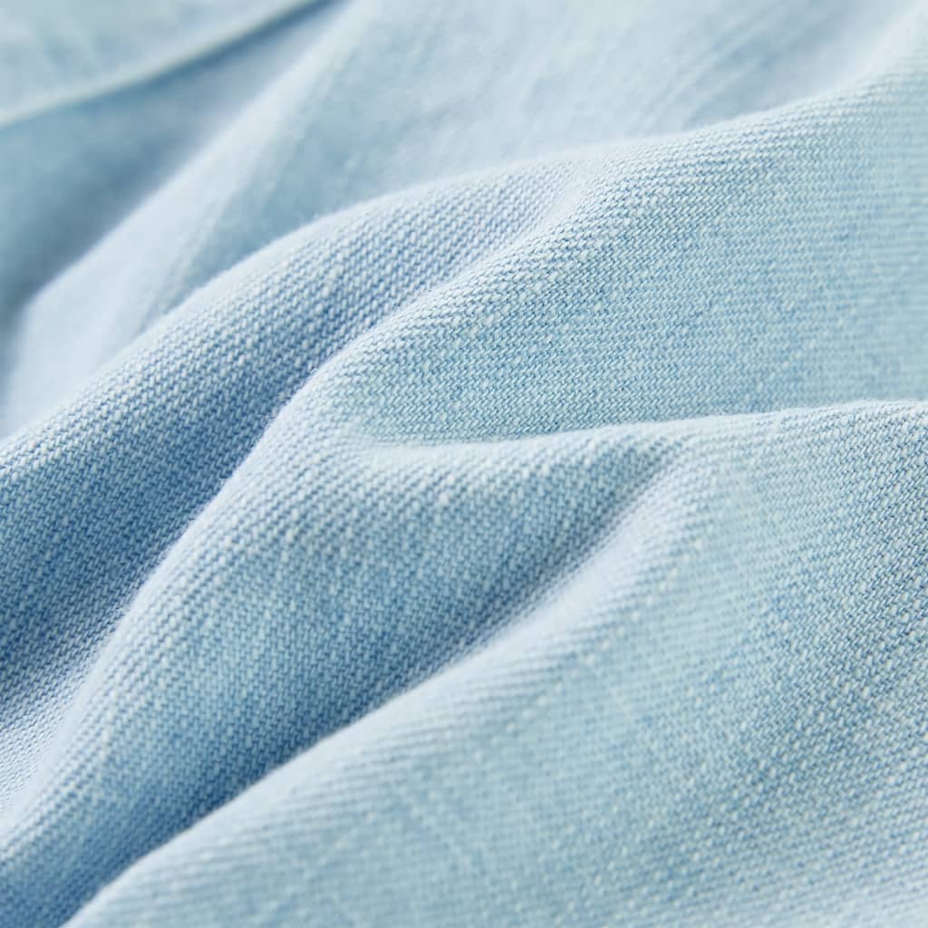 Kinder-Spielanzug Einteiler mit Kurzen Ärmeln Hellblau 92