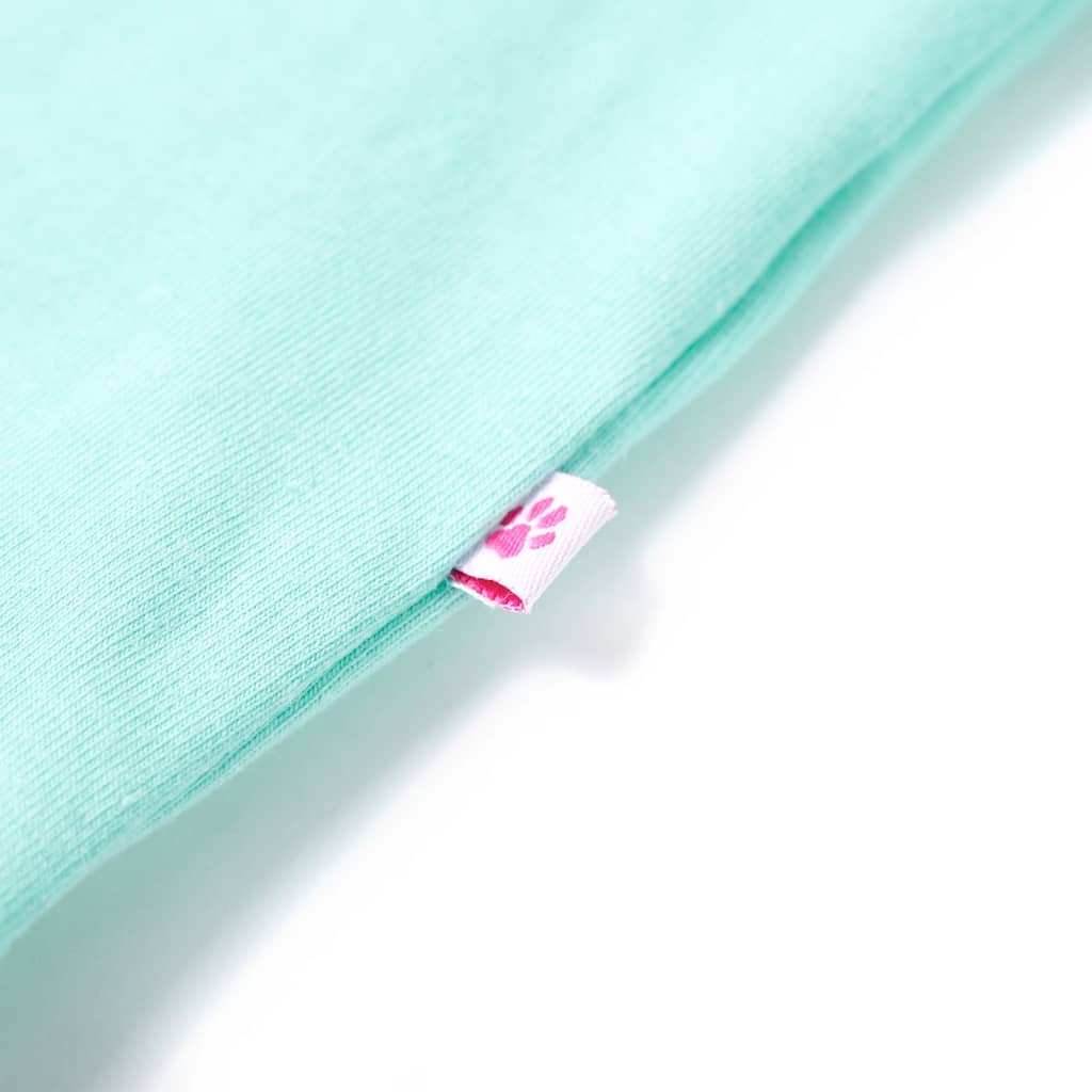 Kinder-T-Shirt Helles Minzgrün 92