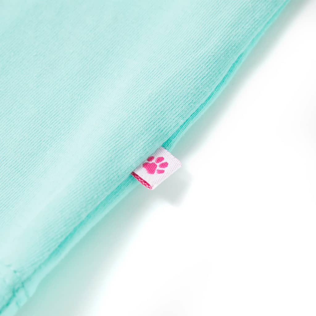 Kinder-T-Shirt Helles Minzgrün 92