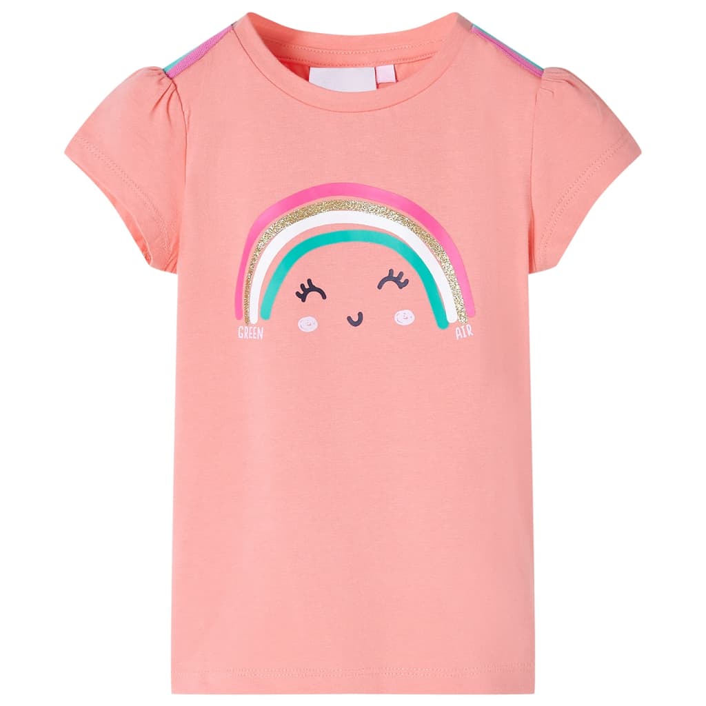 Kinder-T-Shirt Helles Minzgrün 92