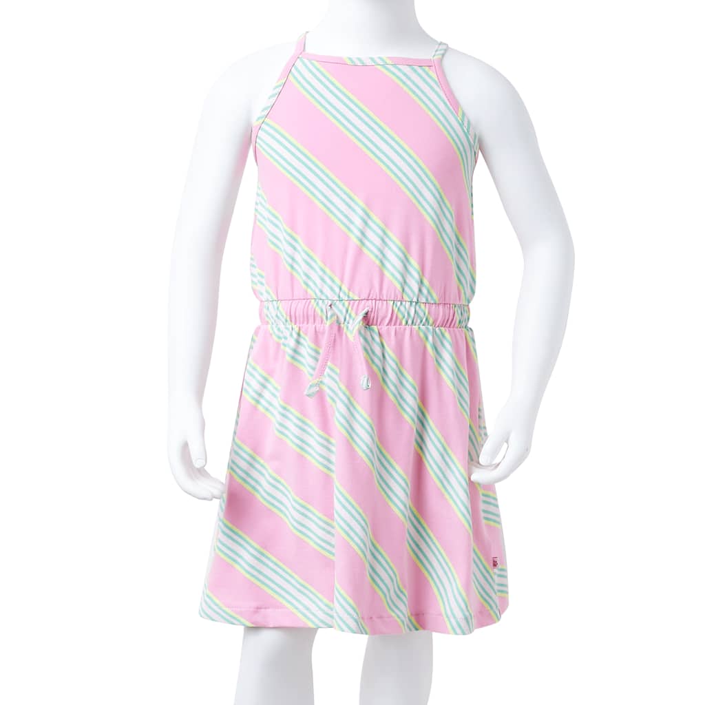 Kinderkleid mit Kordelzug Ärmellos Rosa 92