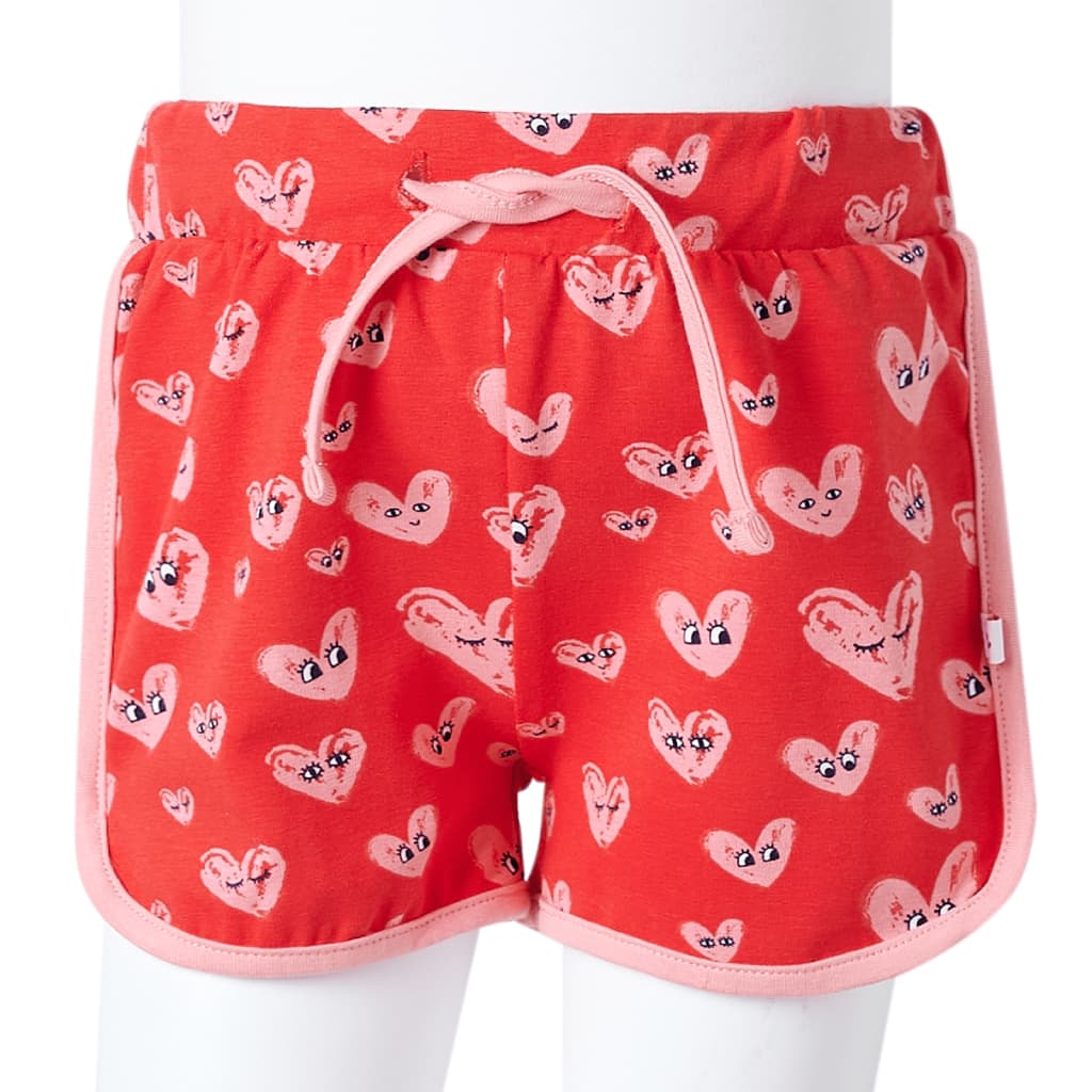 Kindershorts mit Kordelzug Rot 92