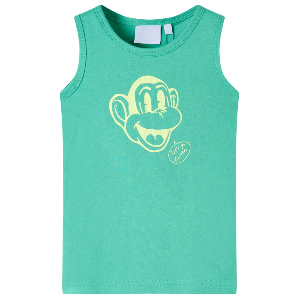 Kinder-Tanktop Blau Melange 92