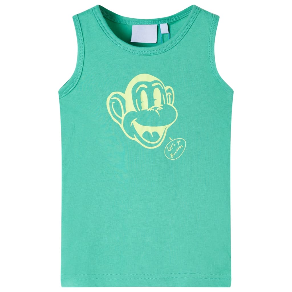 Kinder-Tanktop Blau Melange 92