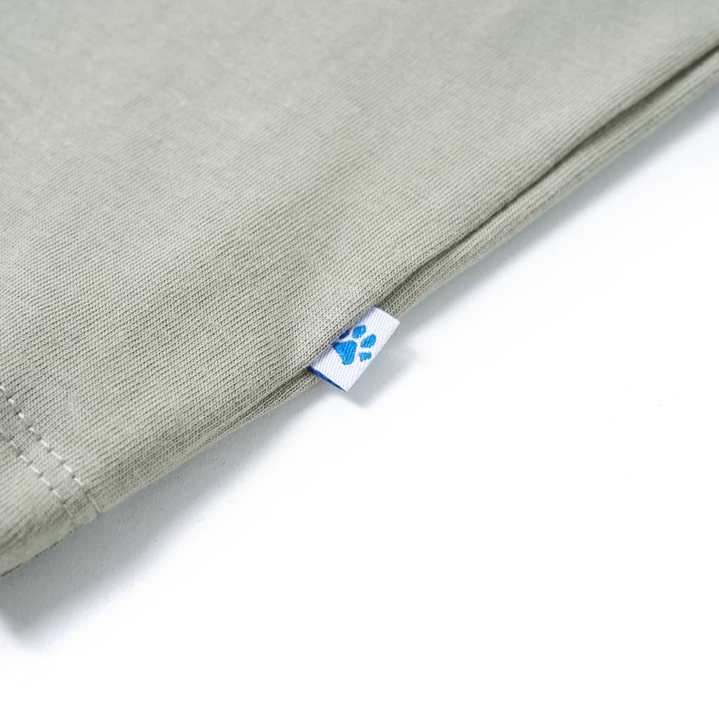 Kinder-T-Shirt Helles Khaki 92