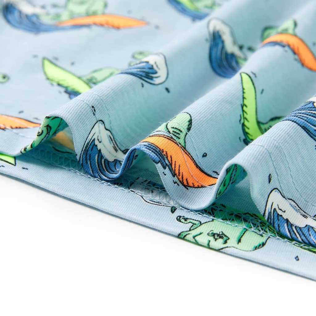 Kinderpyjama mit Kurzen Ärmeln Hellblau 92