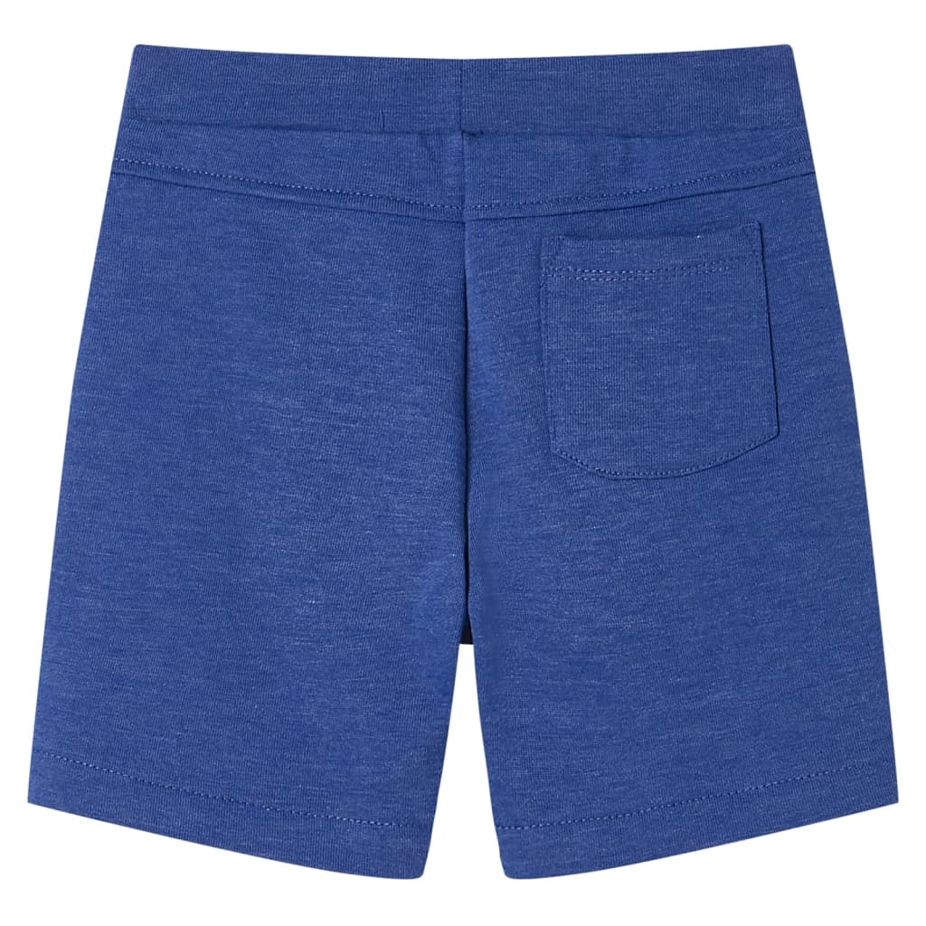 Kindershorts mit Kordelzug Blau Melange 92
