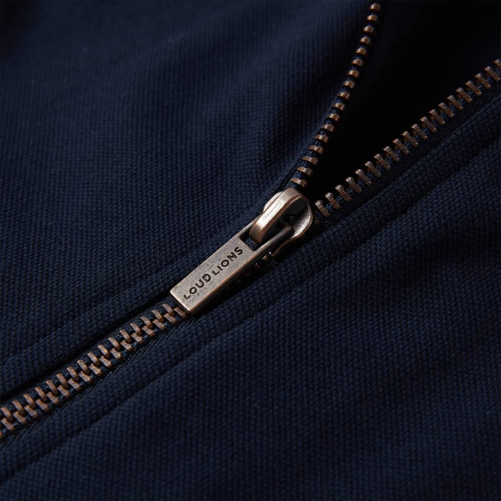 Kinder-Sweatshirt mit Reißverschluss Marineblau 92