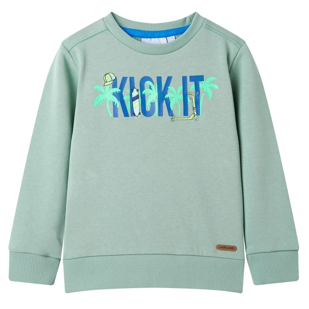 Kinder-Sweatshirt Hellblau Melange 92