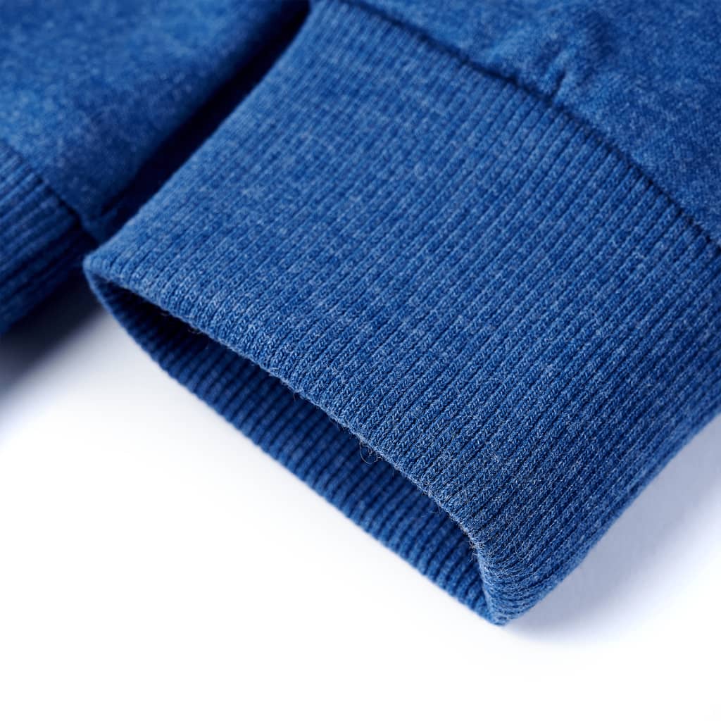 Kinder-Sweatshirt Dunkelblau Melange 92