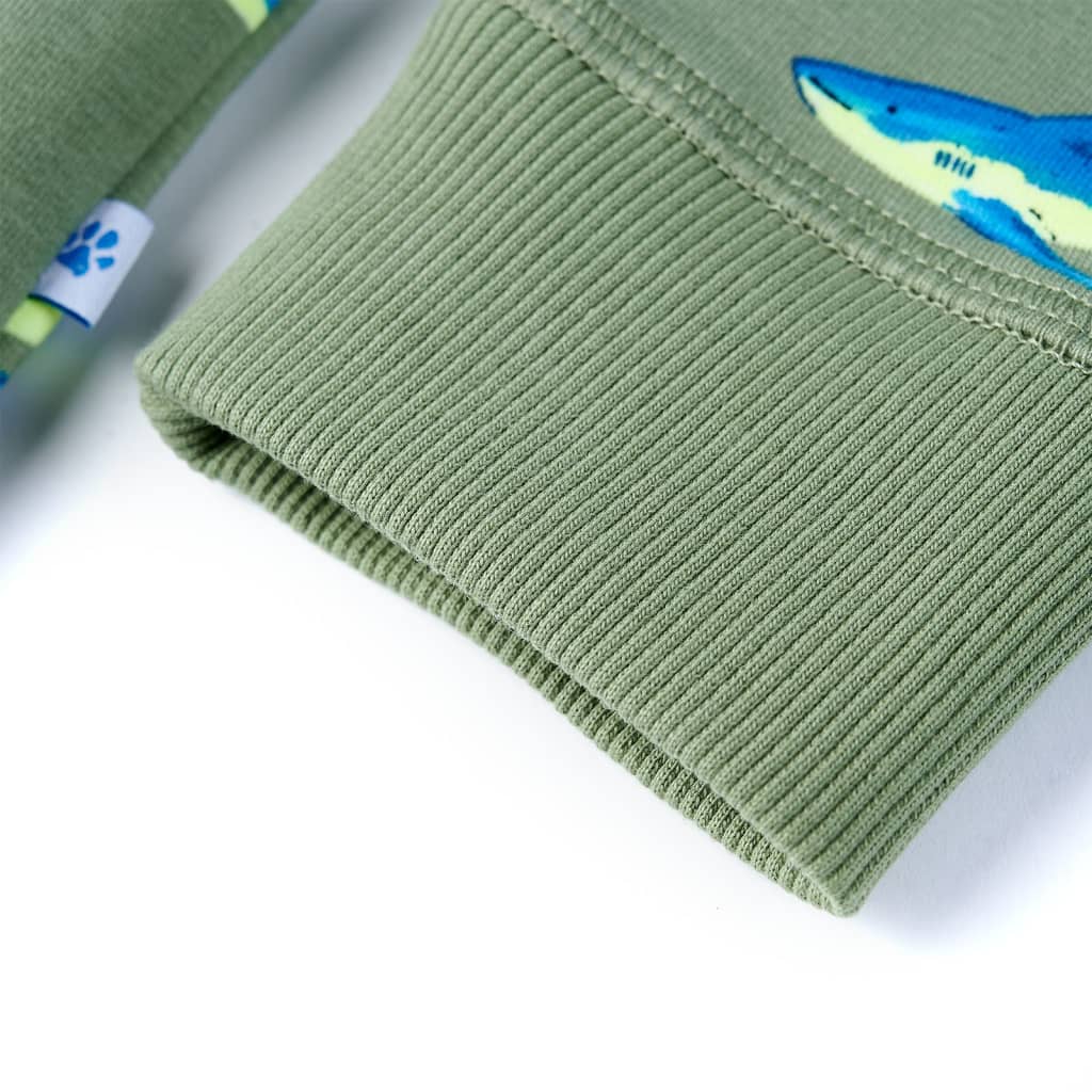 Kinder-Sweatshirt Helles Khaki 92