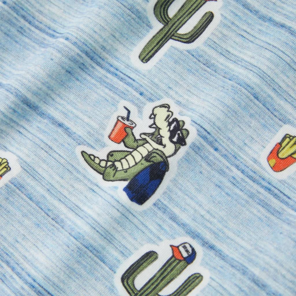 Kinder-T-Shirt Blaumischung 92