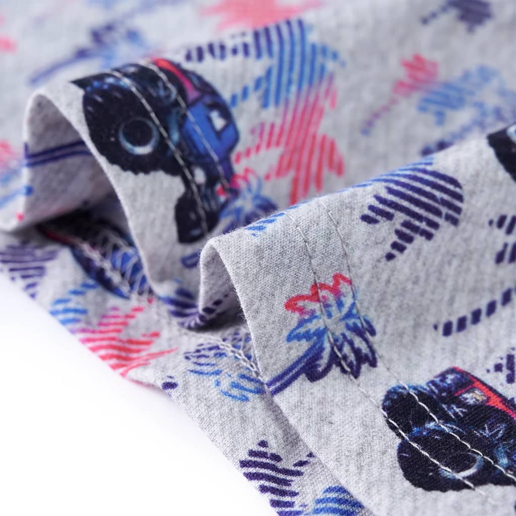 Kinder-T-Shirt Grau Melange 92