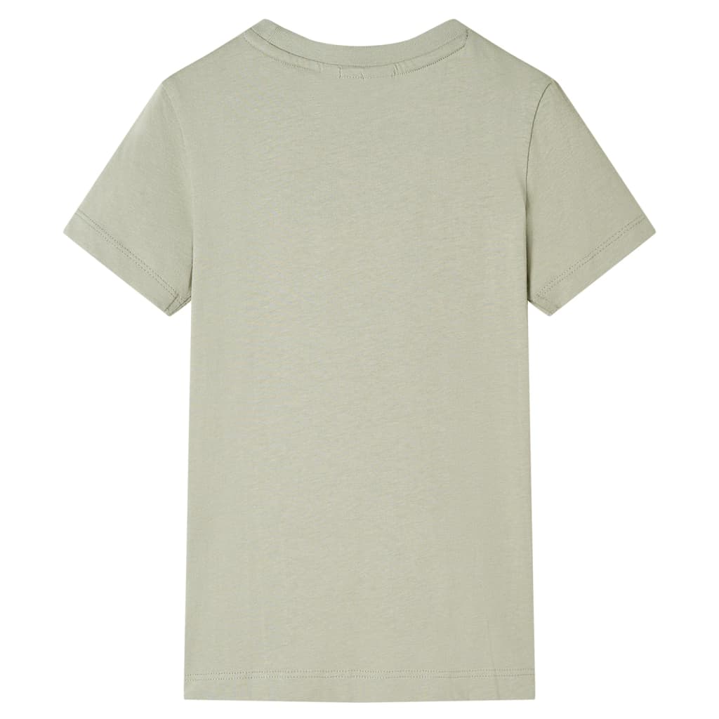 Kinder-T-Shirt Helles Khaki 92