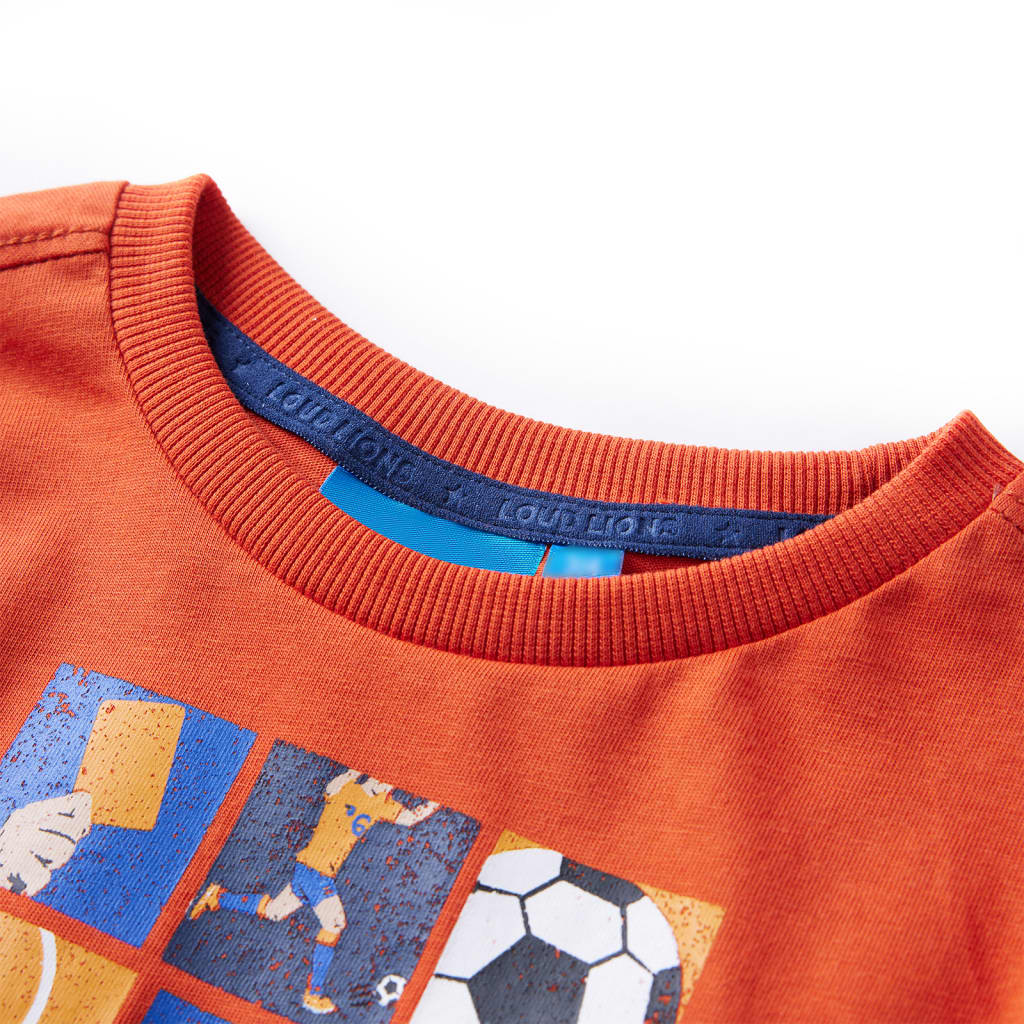 Kinder-Langarmshirt Orange 92