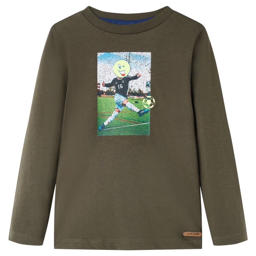 Kinder-Langarmshirt Kobaltblau 92