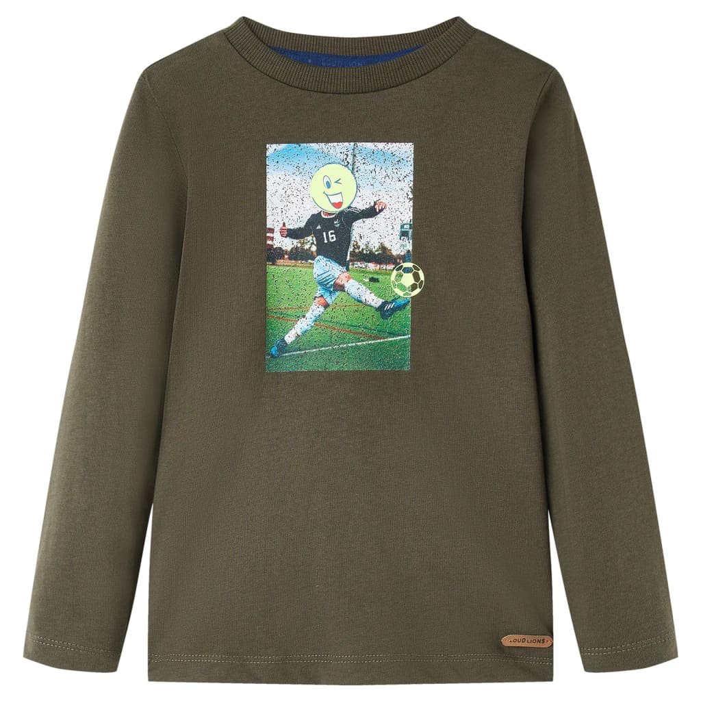 Kinder-Langarmshirt Kobaltblau 92