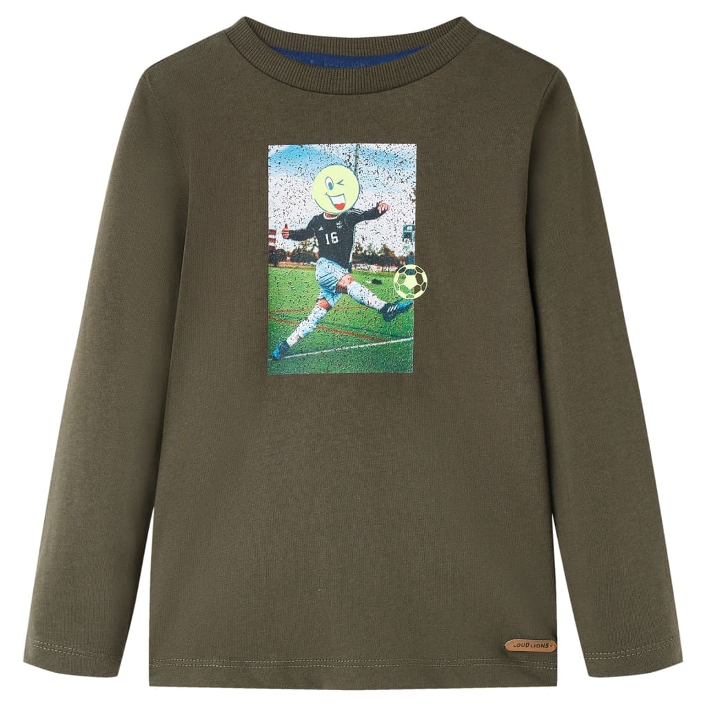 Kinder-Langarmshirt Kobaltblau 92