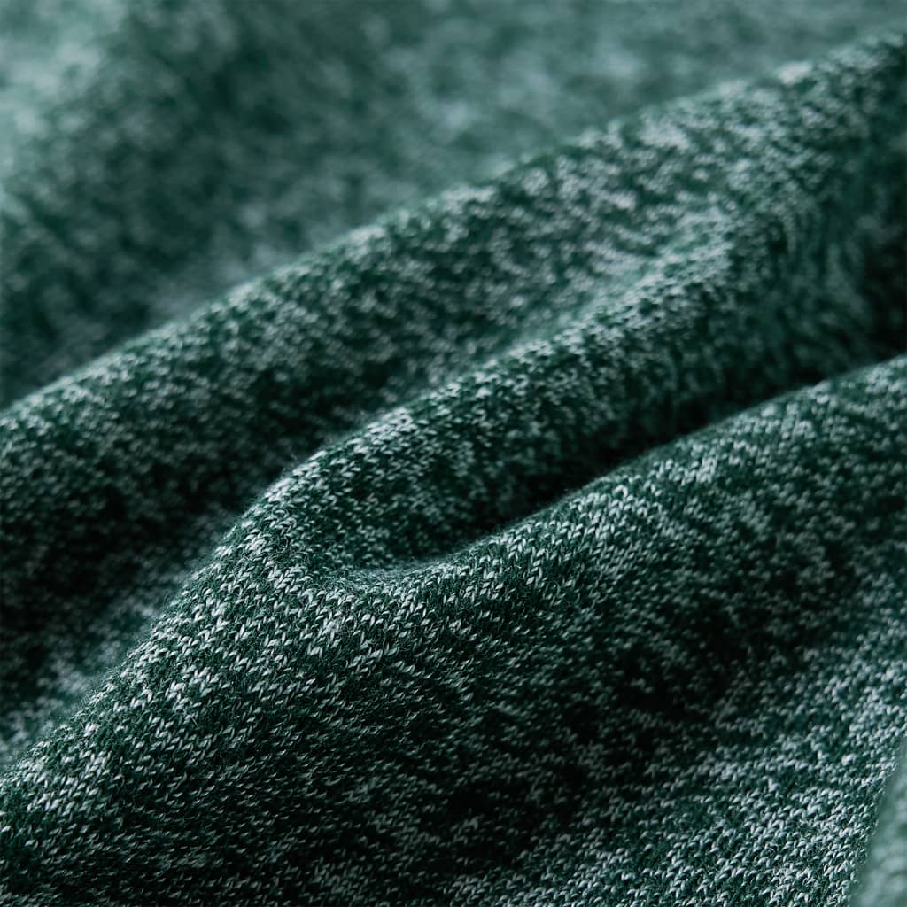 Kinder-Langarmshirt Dunkelgrün Melange 92