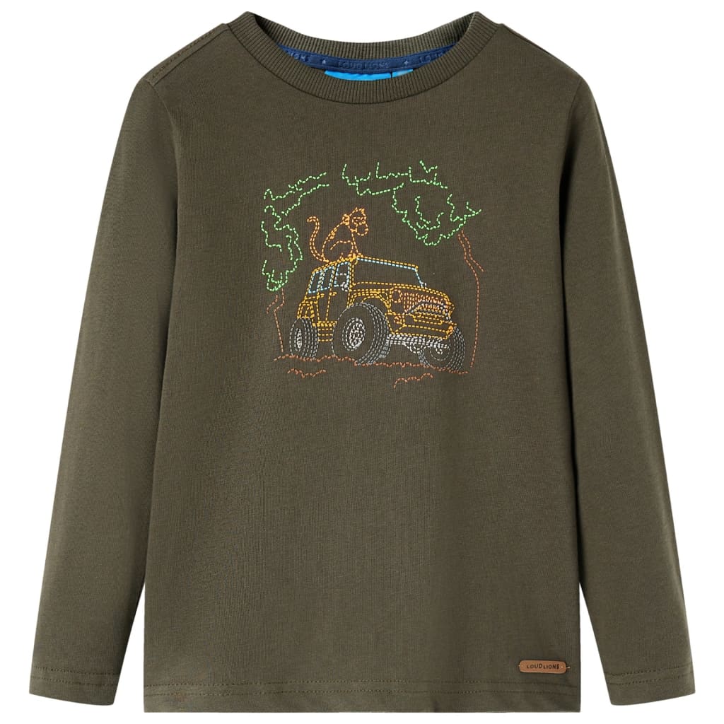 Kinder-Langarmshirt Marineblau 92