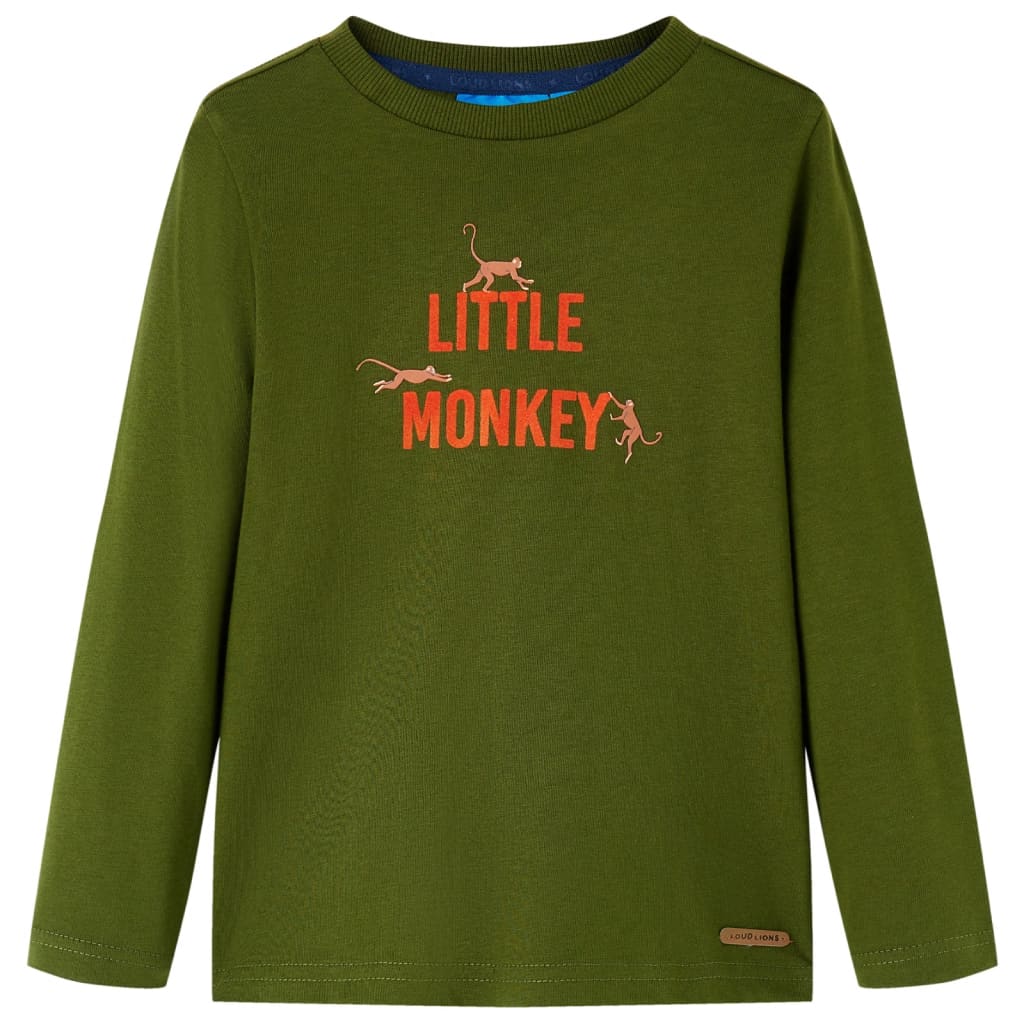 Kinder-Langarmshirt Dunkelrot 92