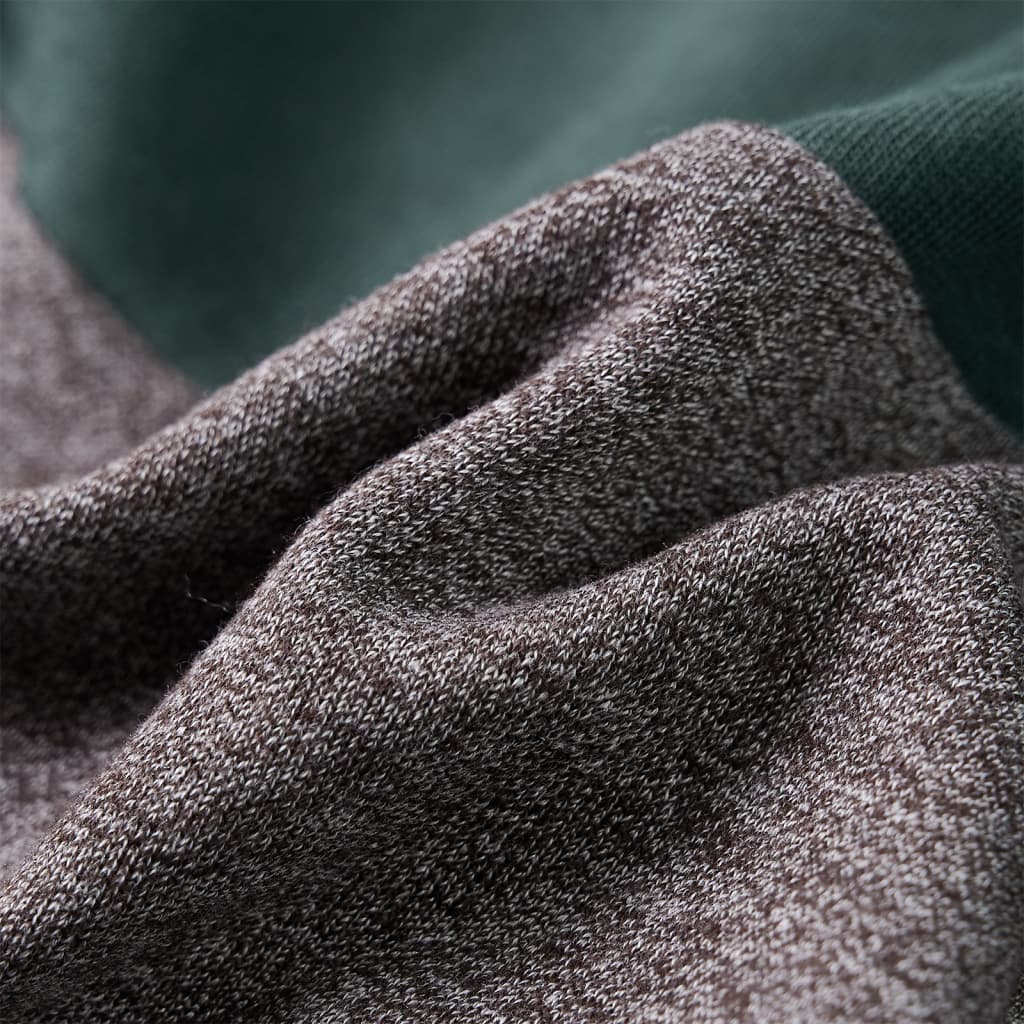 Kinder-Kapuzenpullover mit Reißverschluss Dunkelgrün 92