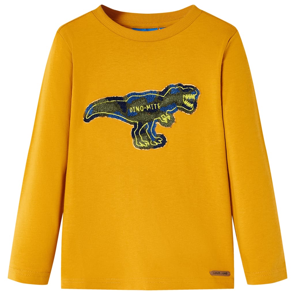 Kinder-Langarmshirt Marineblau 92