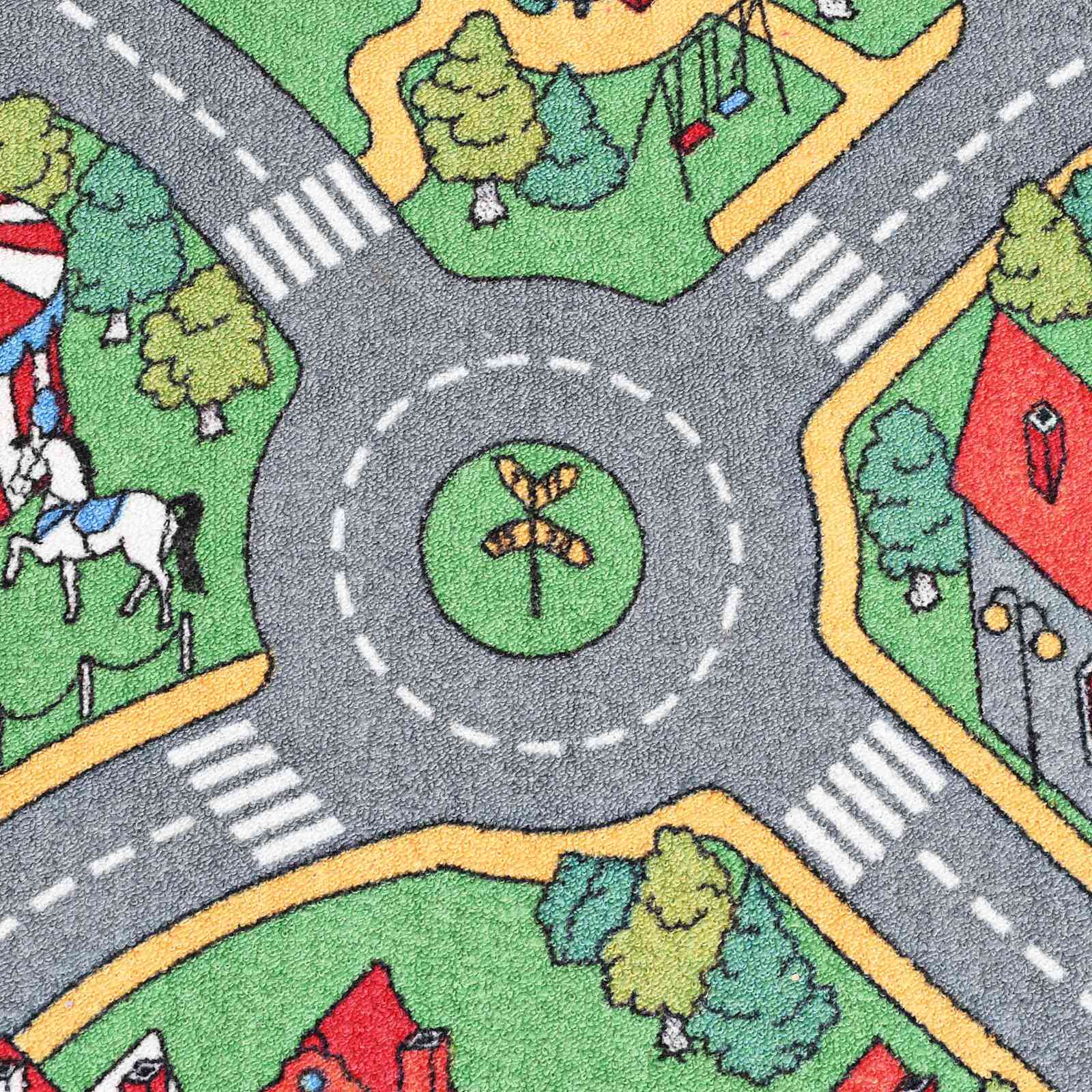 vidaXL Spielmatte Grau 200 x 90 cm Stoff