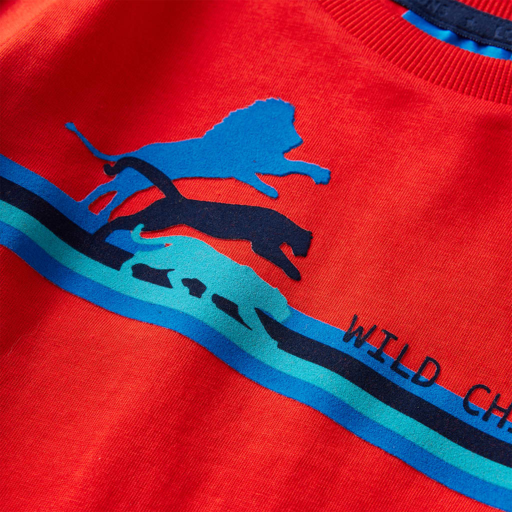 Kinder-Langarmshirt Rot 92