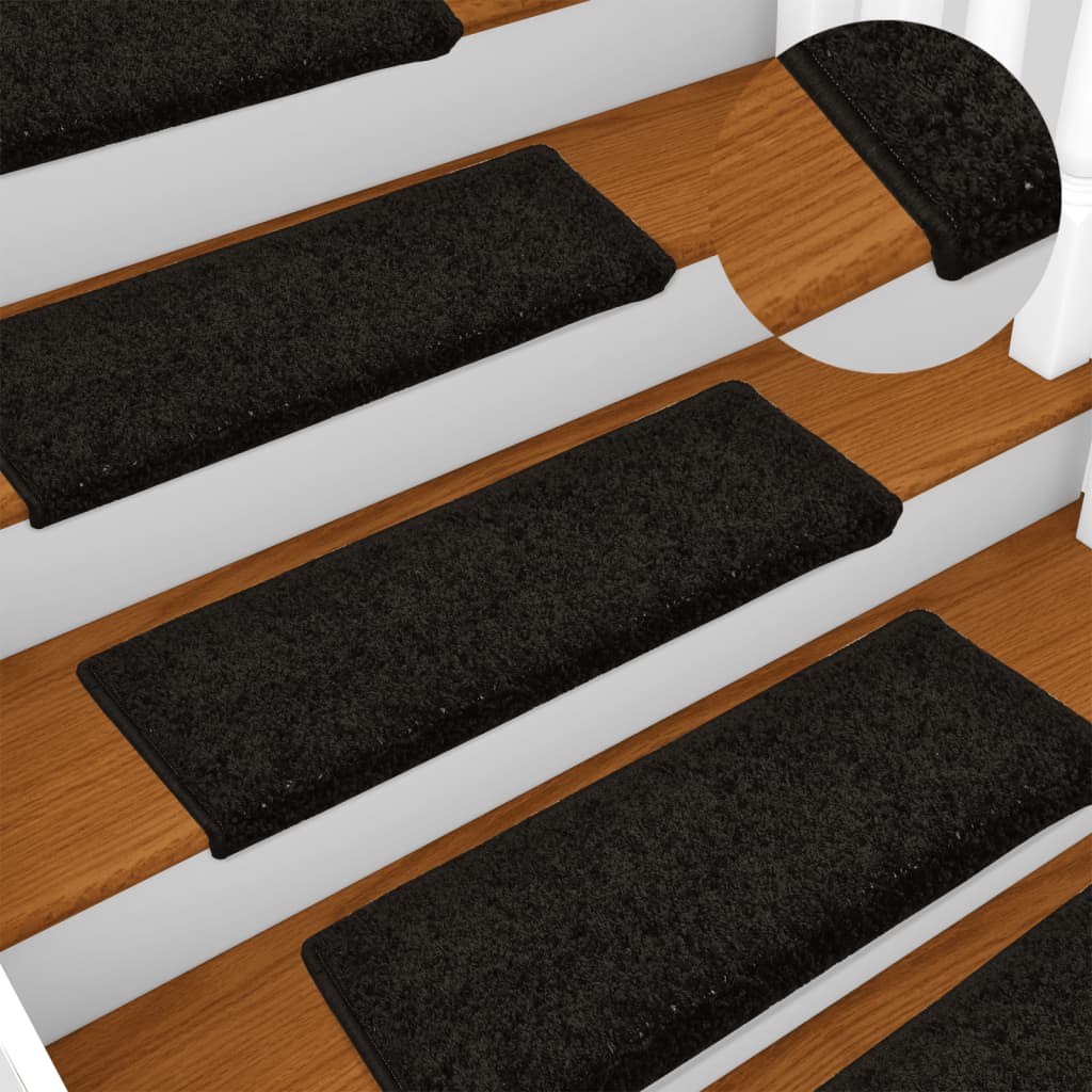 Stufenmatten 15 Stk. 65x21x4 cm Grau Rechteckiger Rand