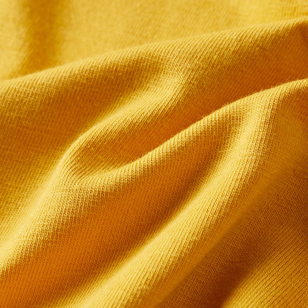 Kinder-Langarmshirt Dunkles Ocker 92