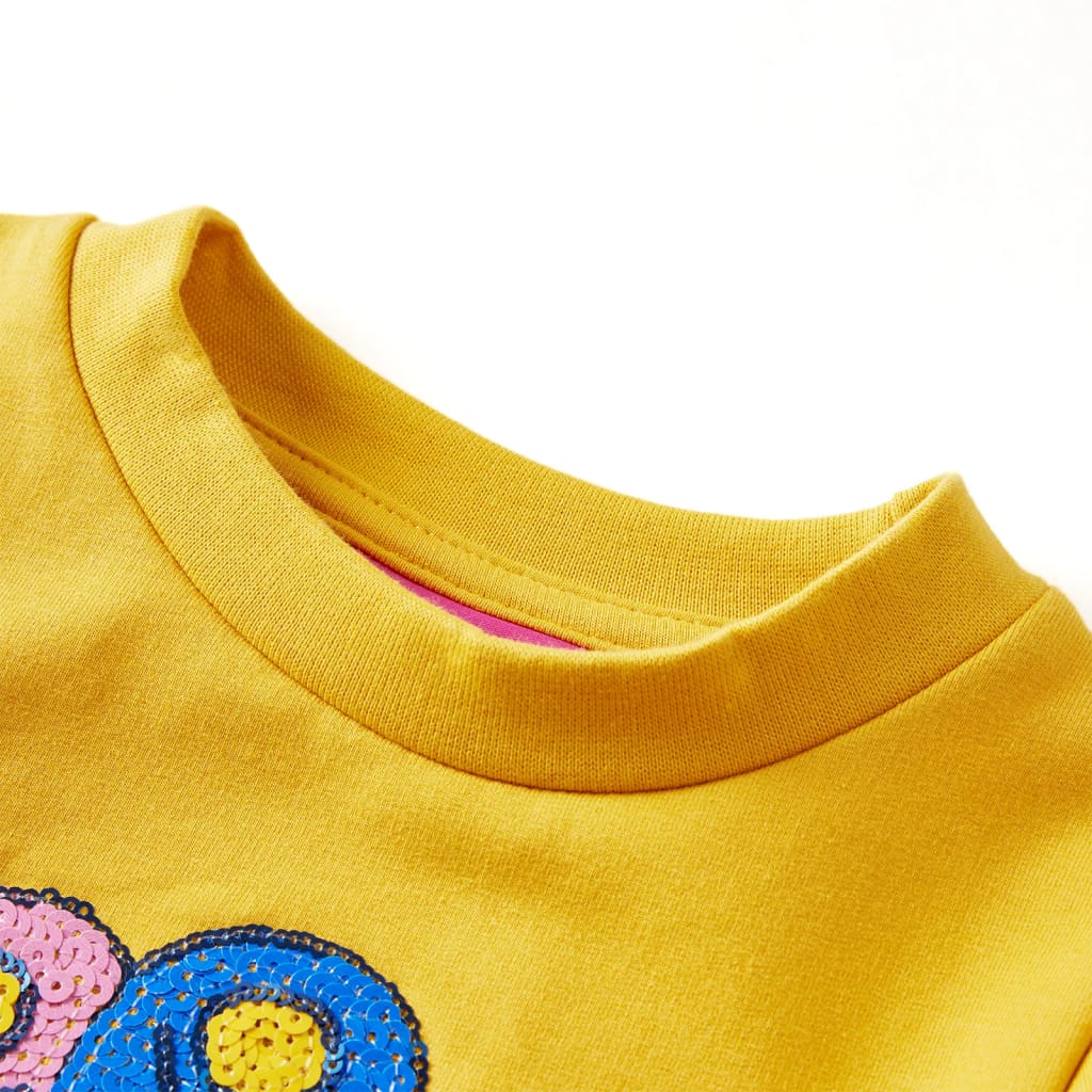 Kinder-Sweatshirt Dunkles Ocker 92