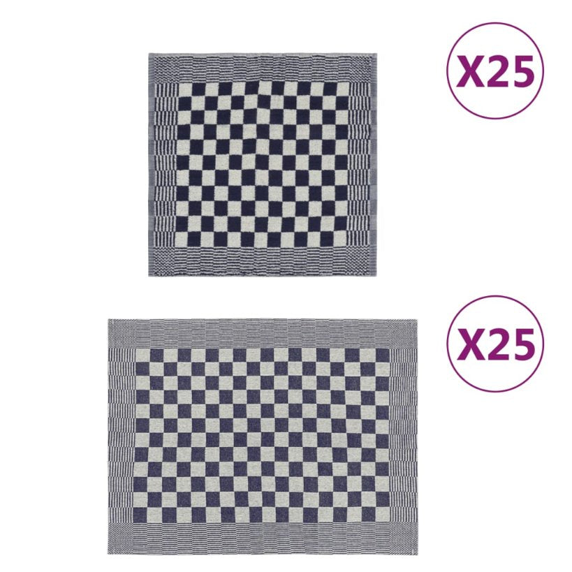 vidaXL 10-tlg. Handtuch-Set Schwarz und Grau Baumwolle