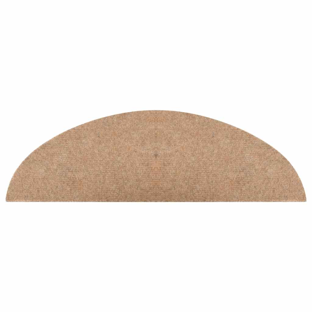 vidaXL Stufenmatten Selbstklebend 15 Stk. 56x17x3 cm Beige
