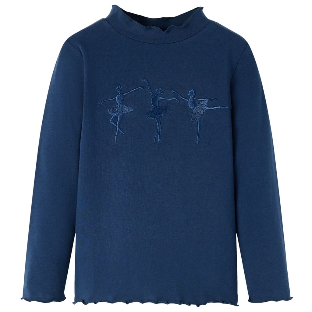 Kinder-Langarmshirt Knallrosa 92