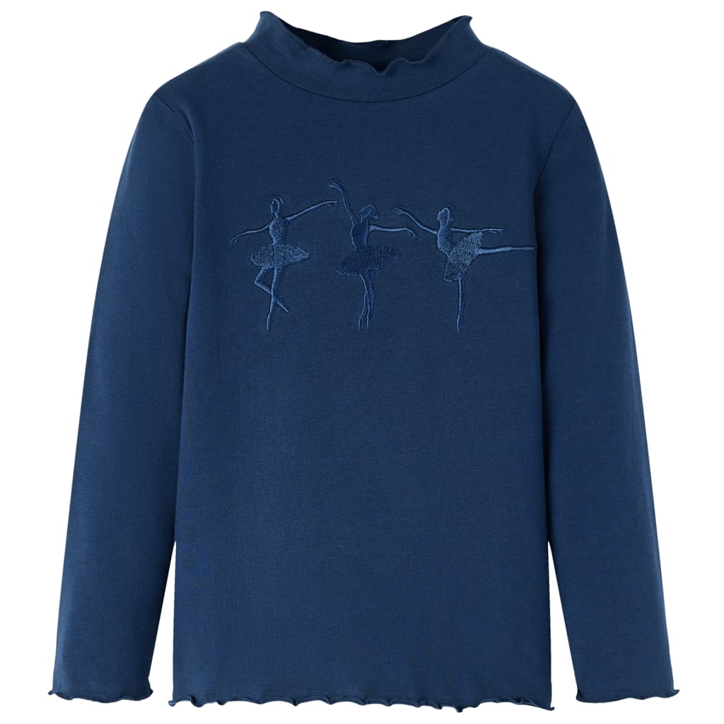Kinder-Langarmshirt Knallrosa 92