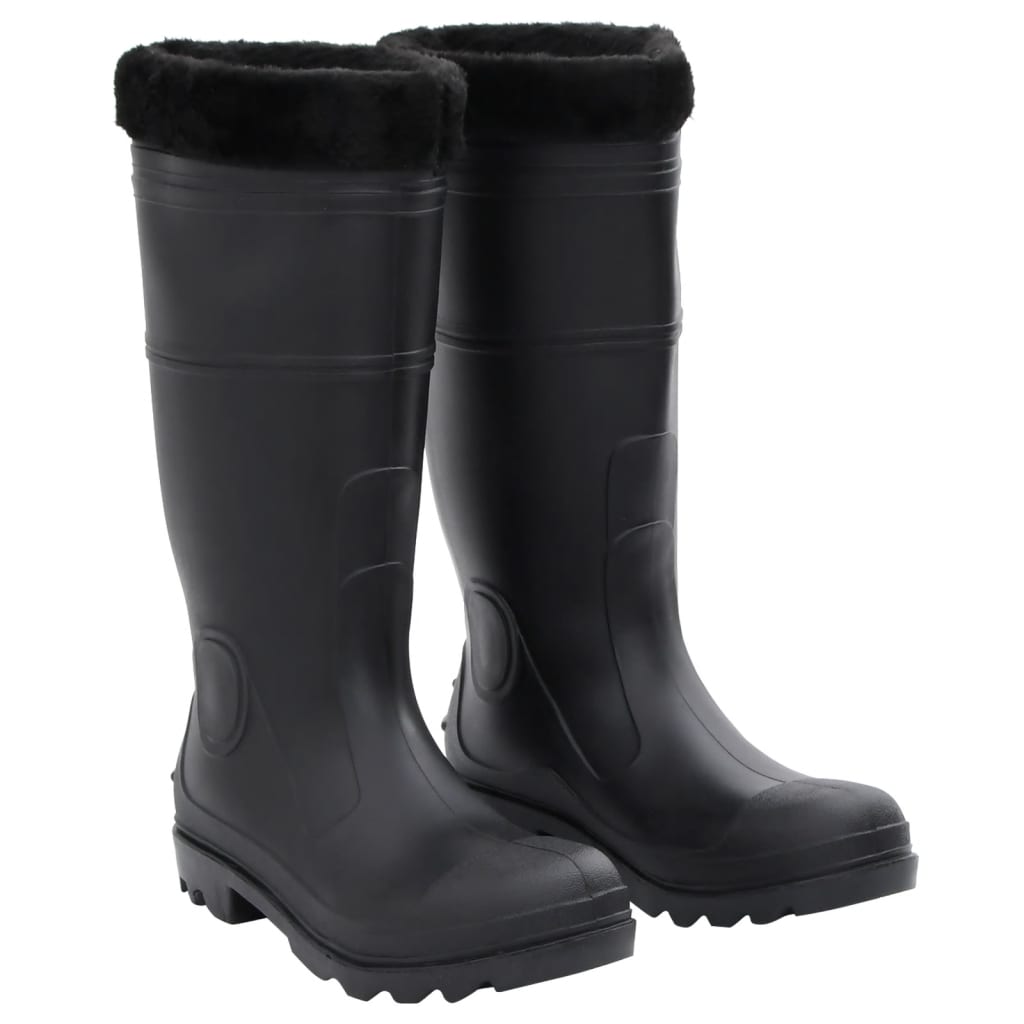 vidaXL Gummistiefel Schwarz Größe 38 PVC
