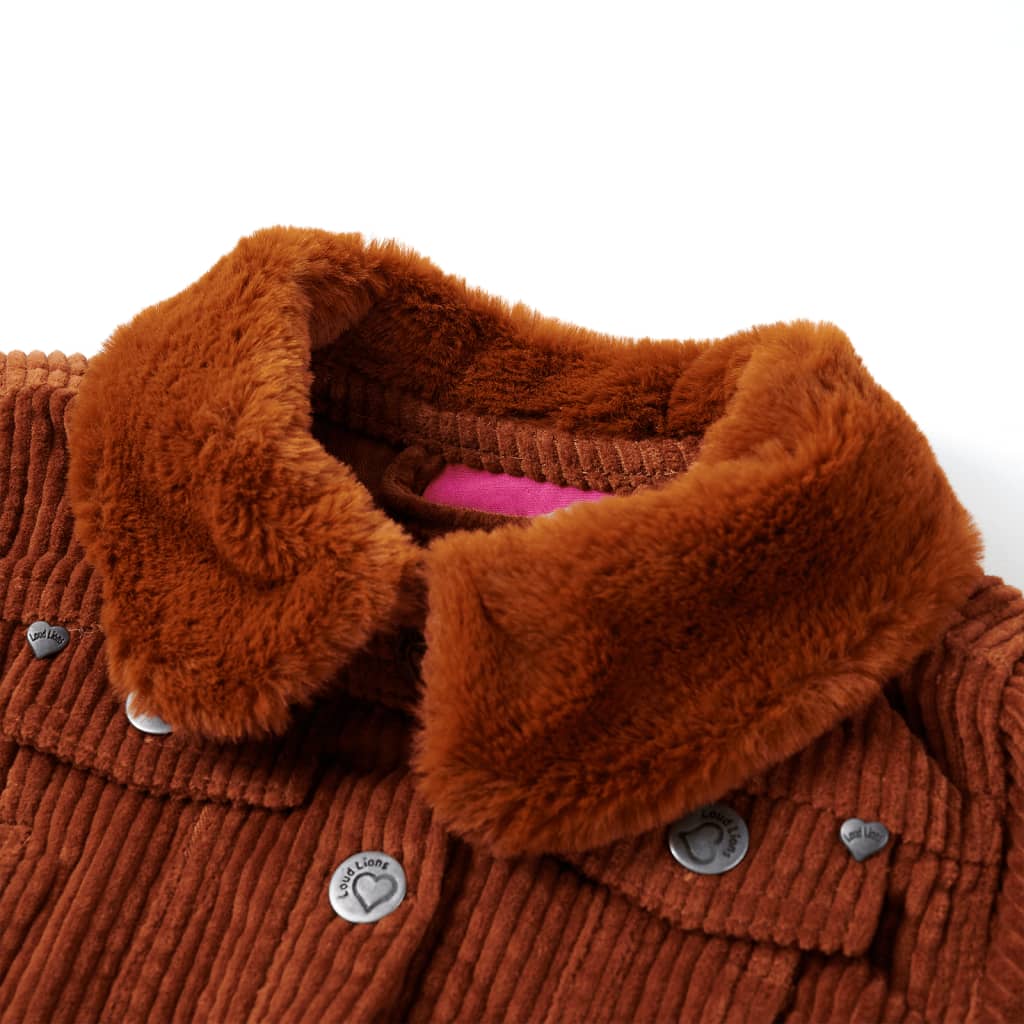 Kinderjacke Cord Cognac 92