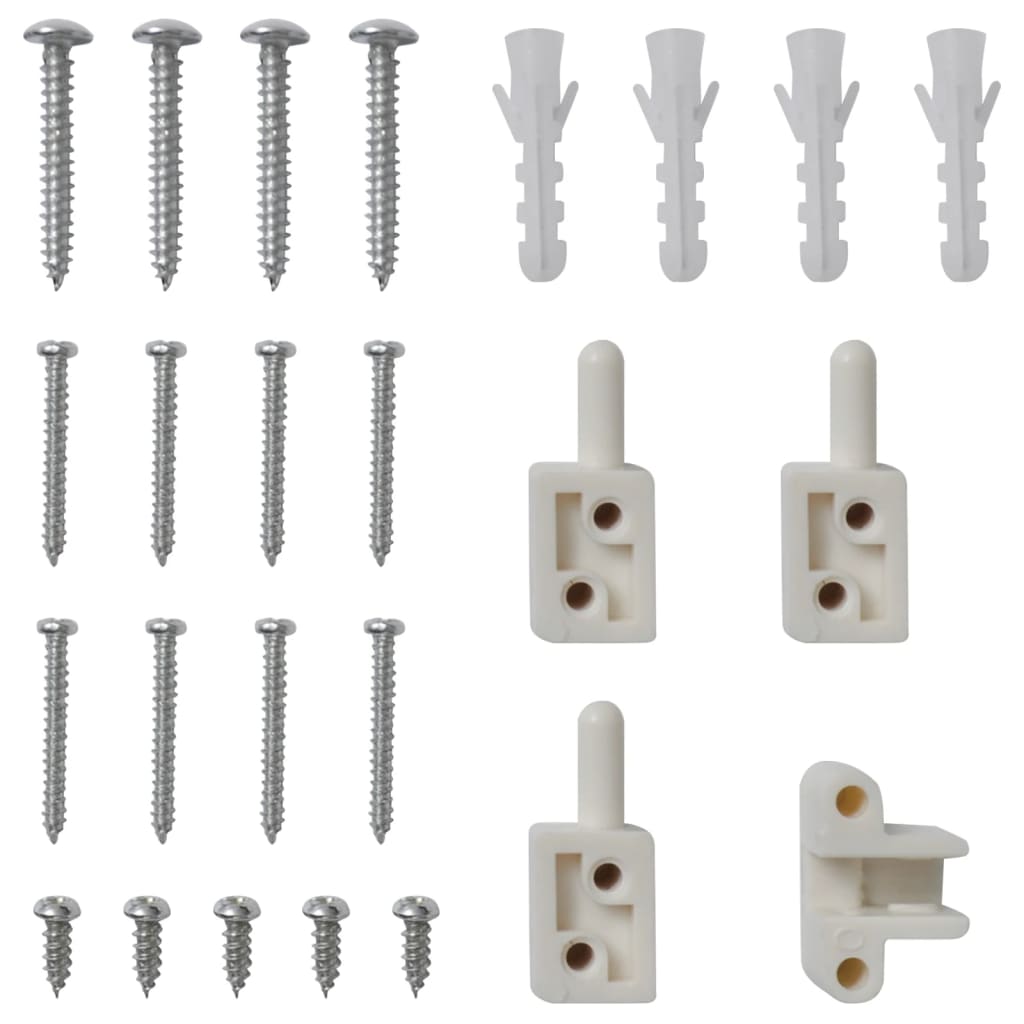 vidaXL Insektenschutz mit Scharnieren für Türen 100x215 cm Weiß