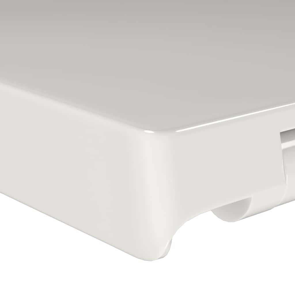 vidaXL Toilettensitz mit Absenkautomatik und Quick-Release Weiß Eckig