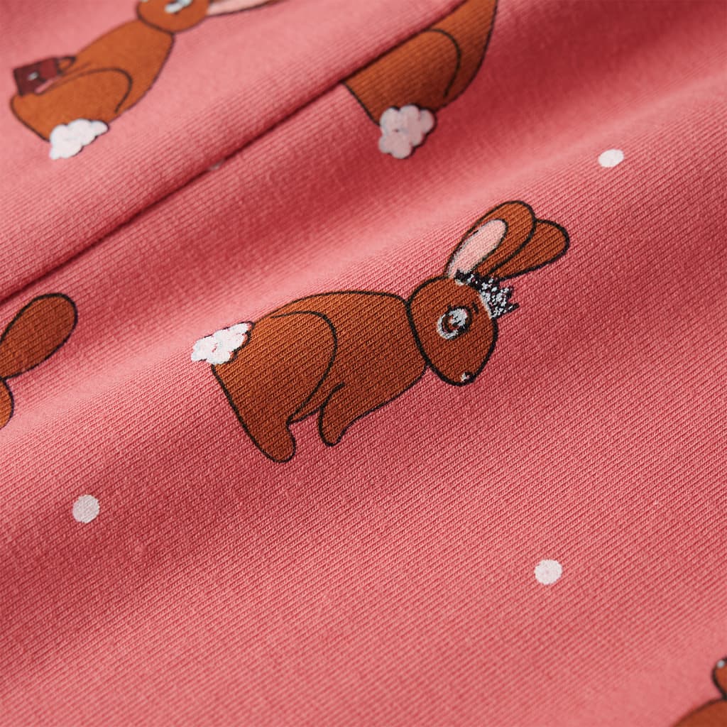 Kinder-Strampler mit Kapuze Altrosa 92