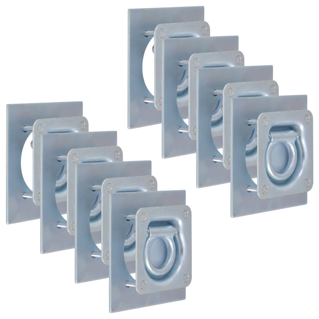 vidaXL Zurrösen für Anhänger 6 Stk. Verzinkter Stahl 2000 kg