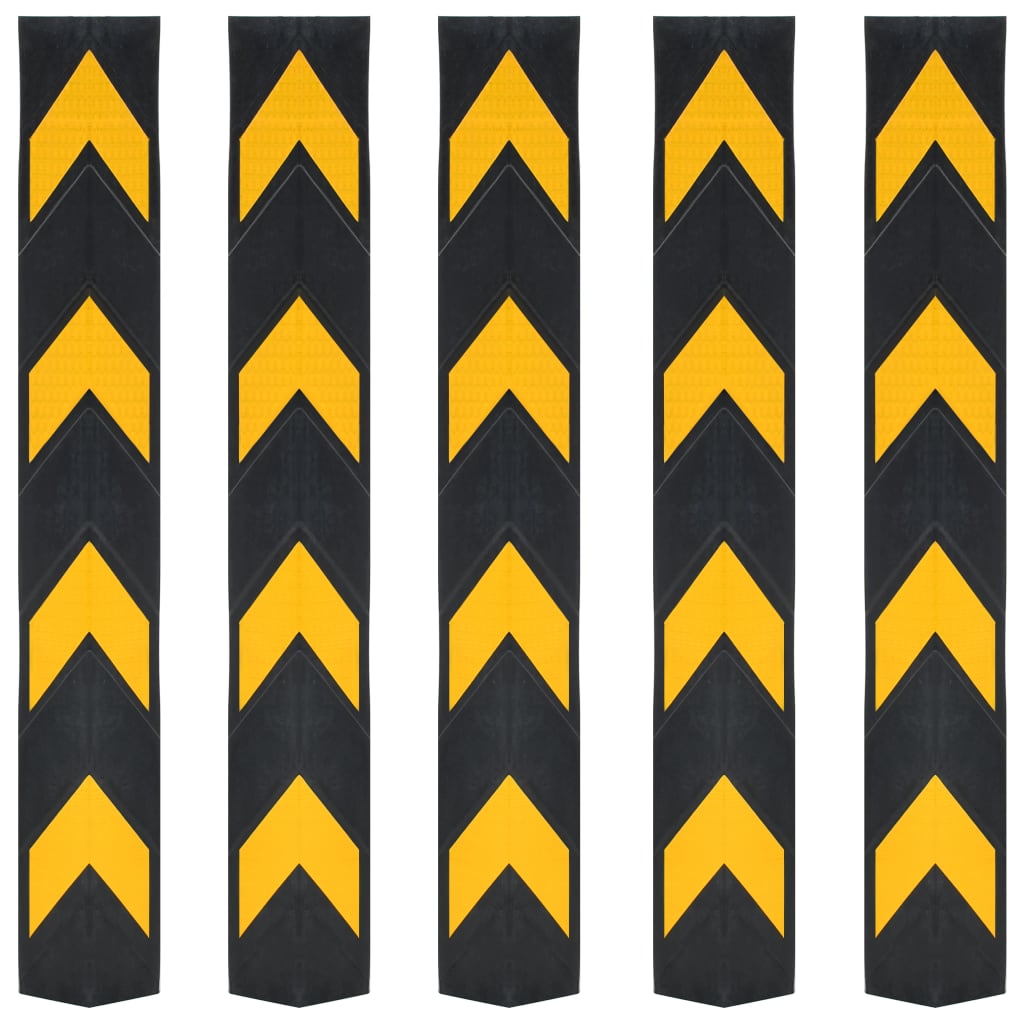 vidaXL Reflektierende Eckschützer 5 Stück Gummi 80 cm