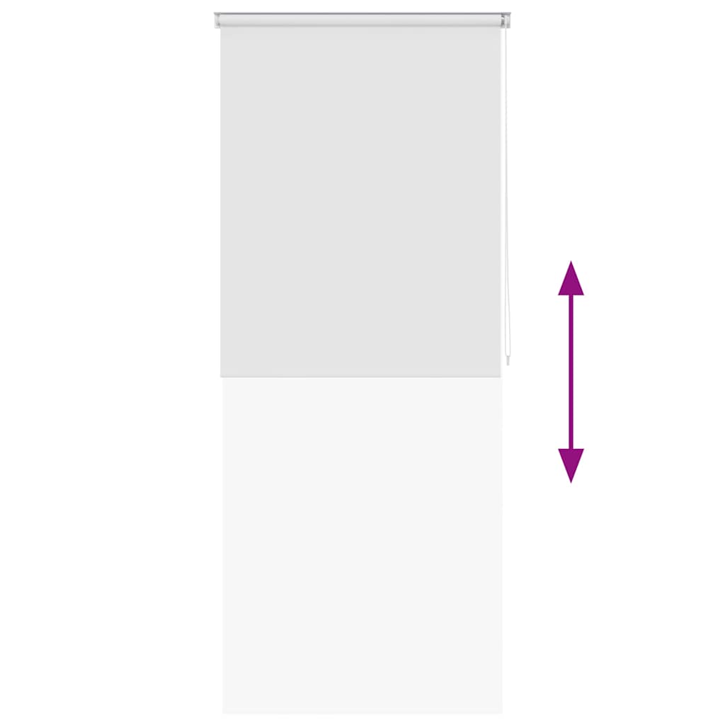 vidaXL Duschrollo 80x240 cm Weiß