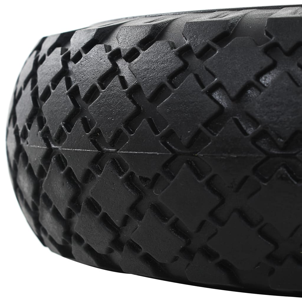 vidaXL Sackkarrenräder 2 Stk. Massives PU 3,00 - 4 (260 x 85)