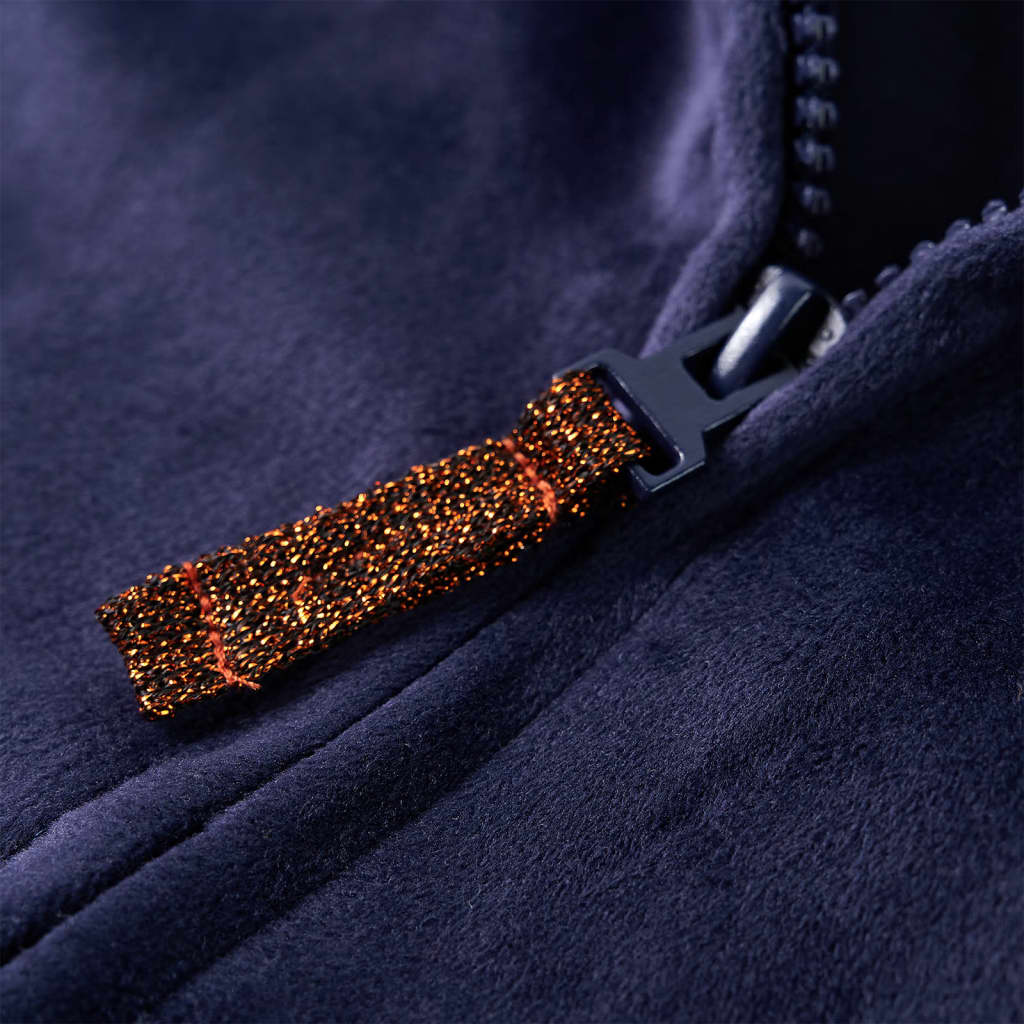 Kinder-Kapuzenjacke Marineblau 92