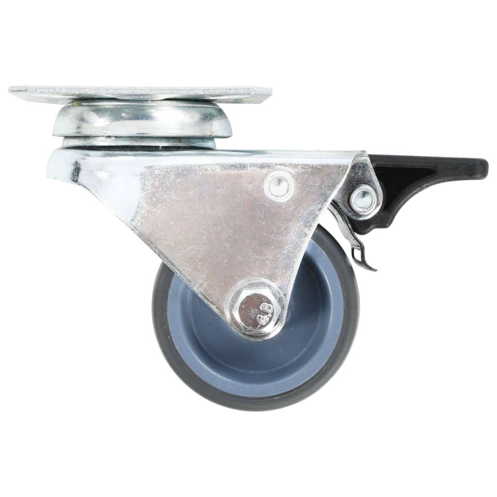 vidaXL Lenkrollen mit Zwillingsrad 4 Stk. 50 mm