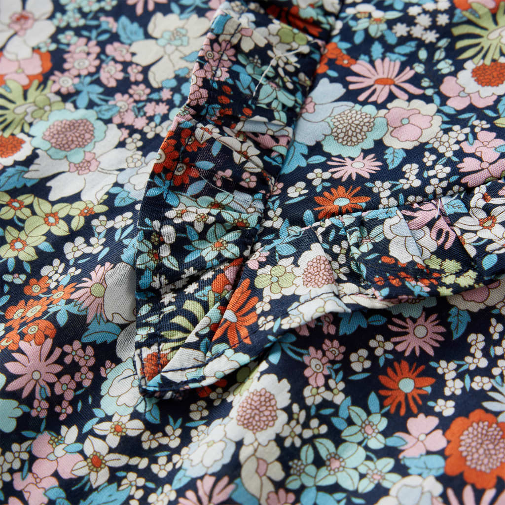 Kinder-Langarmbluse Dunkelblau 92